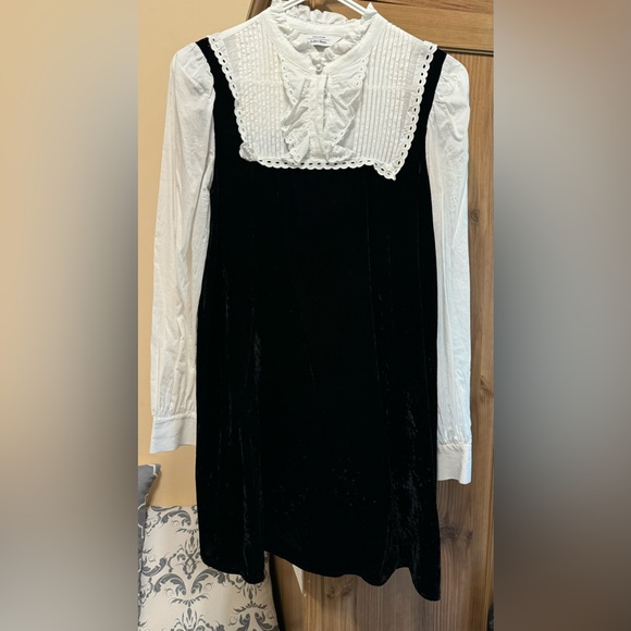 & Other Stories Frilled Two-Tone Mini Dress - Picture 3 of 9